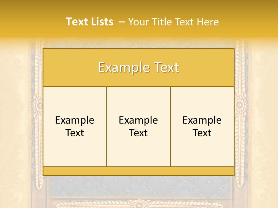 Border Textile Style PowerPoint Template