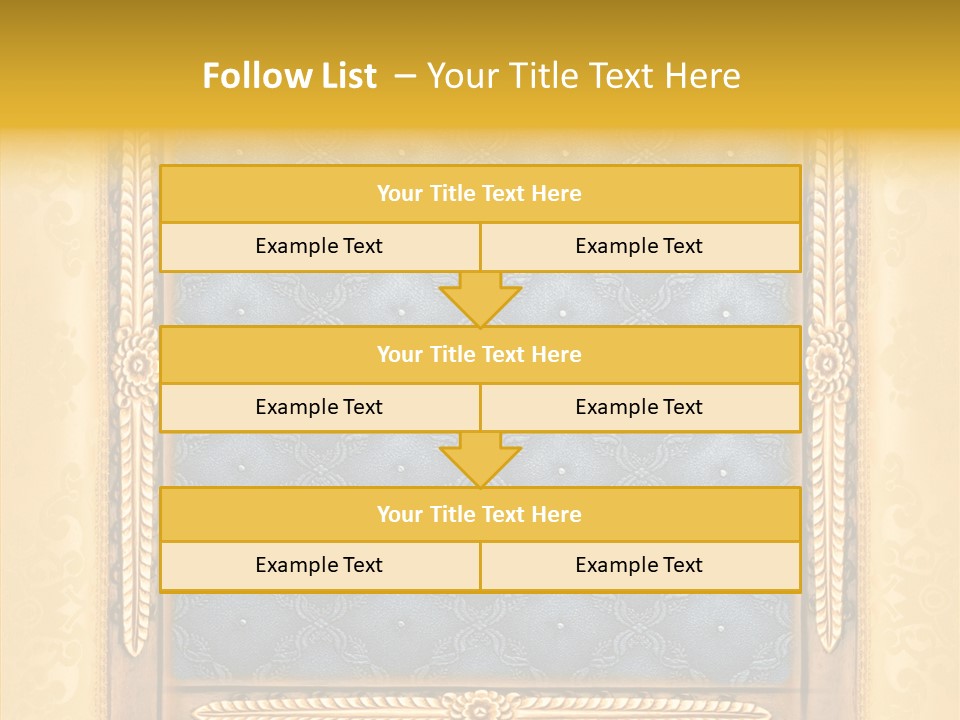 Border Textile Style PowerPoint Template