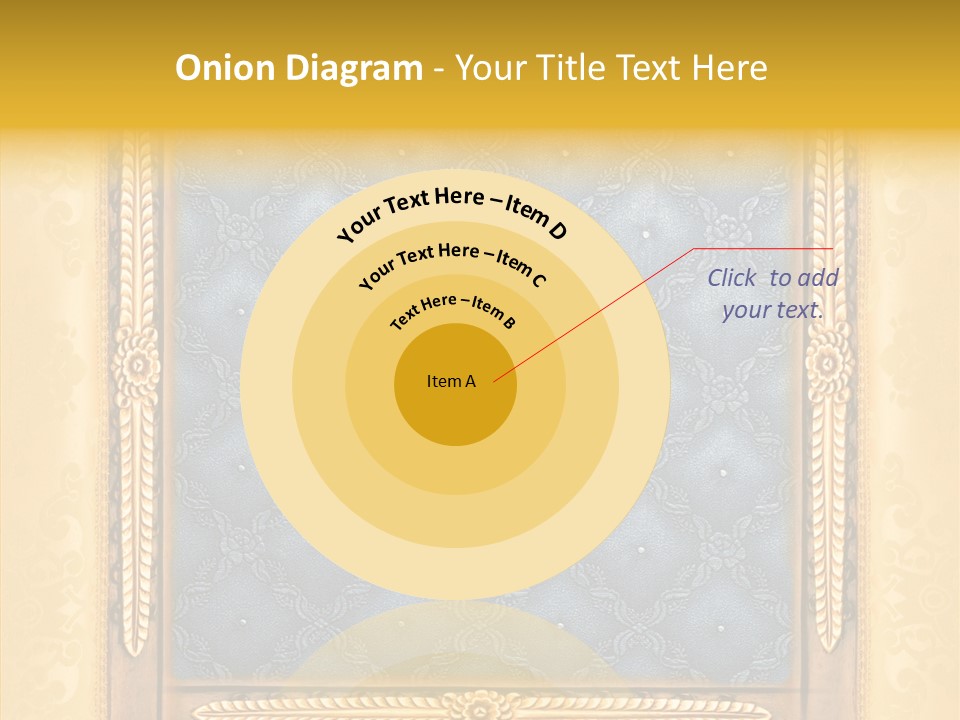 Border Textile Style PowerPoint Template