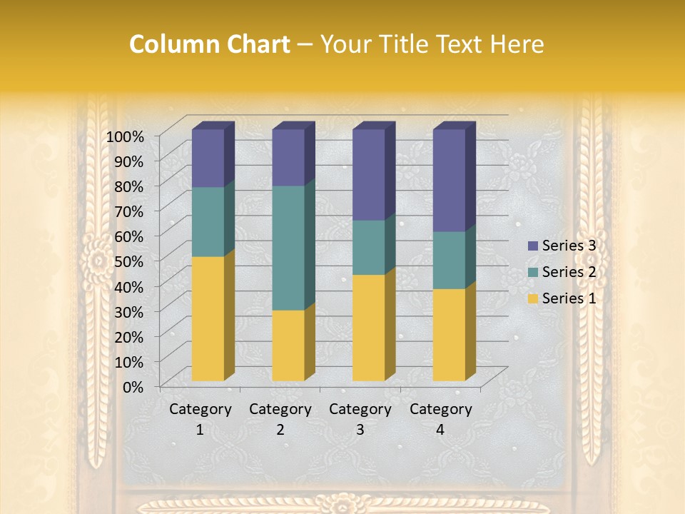 Border Textile Style PowerPoint Template