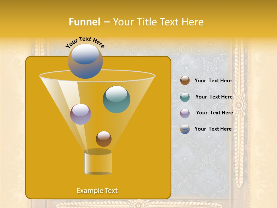 Border Textile Style PowerPoint Template