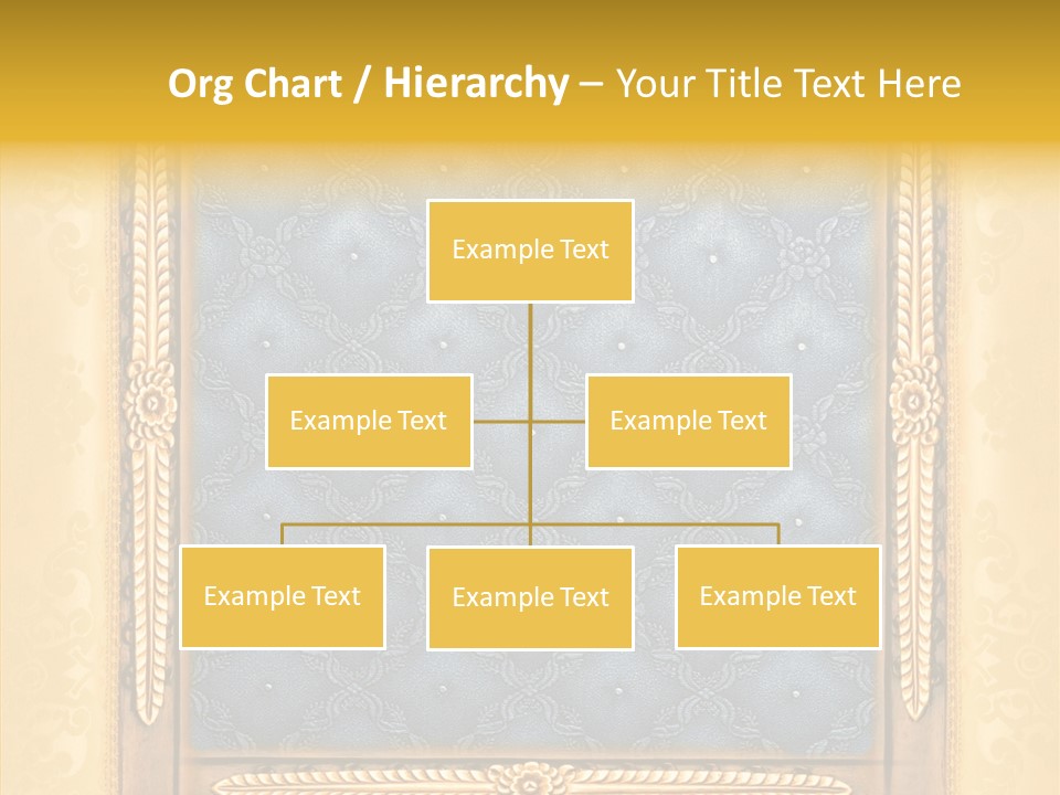 Border Textile Style PowerPoint Template