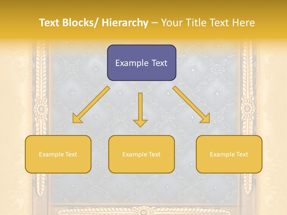 Border Textile Style PowerPoint Template