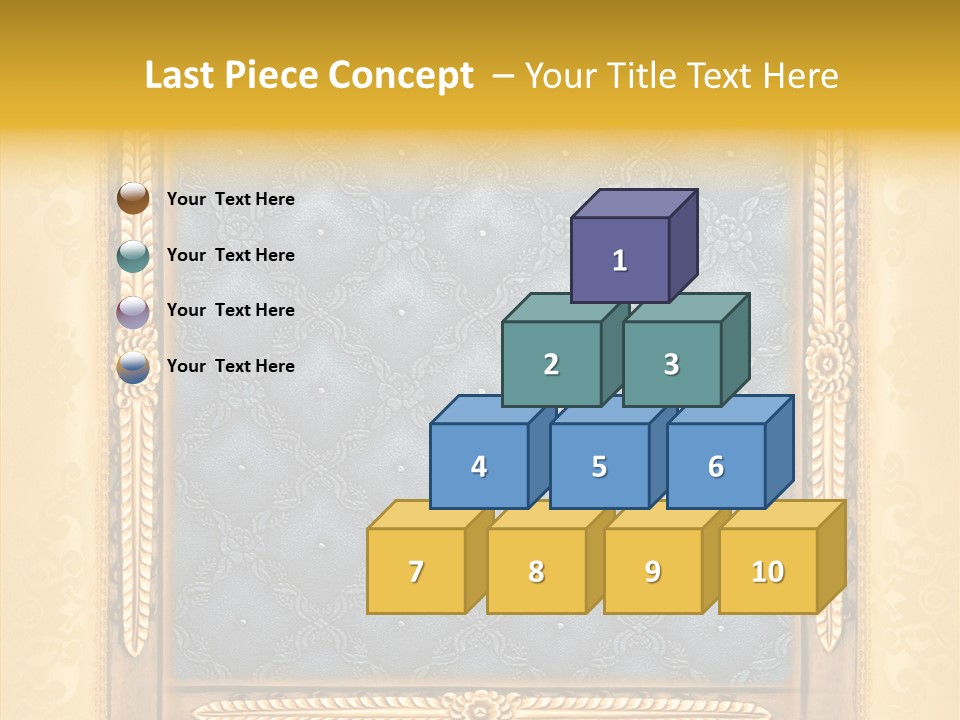 Border Textile Style PowerPoint Template