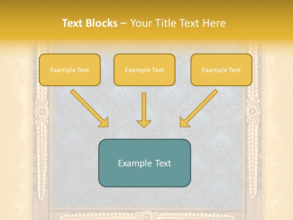 Border Textile Style PowerPoint Template
