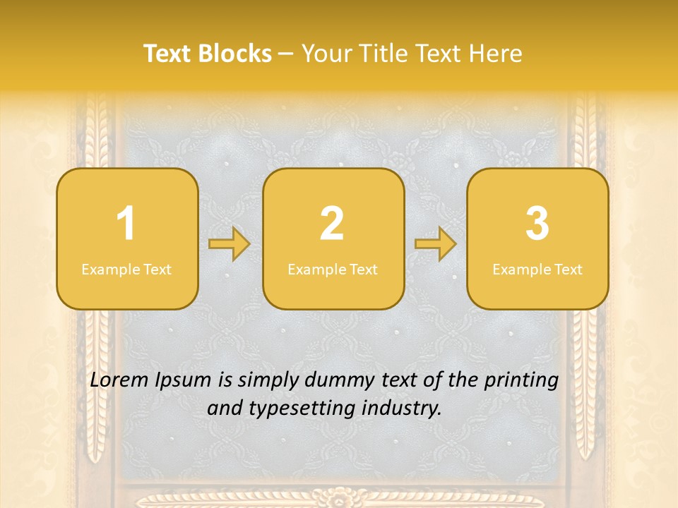 Border Textile Style PowerPoint Template