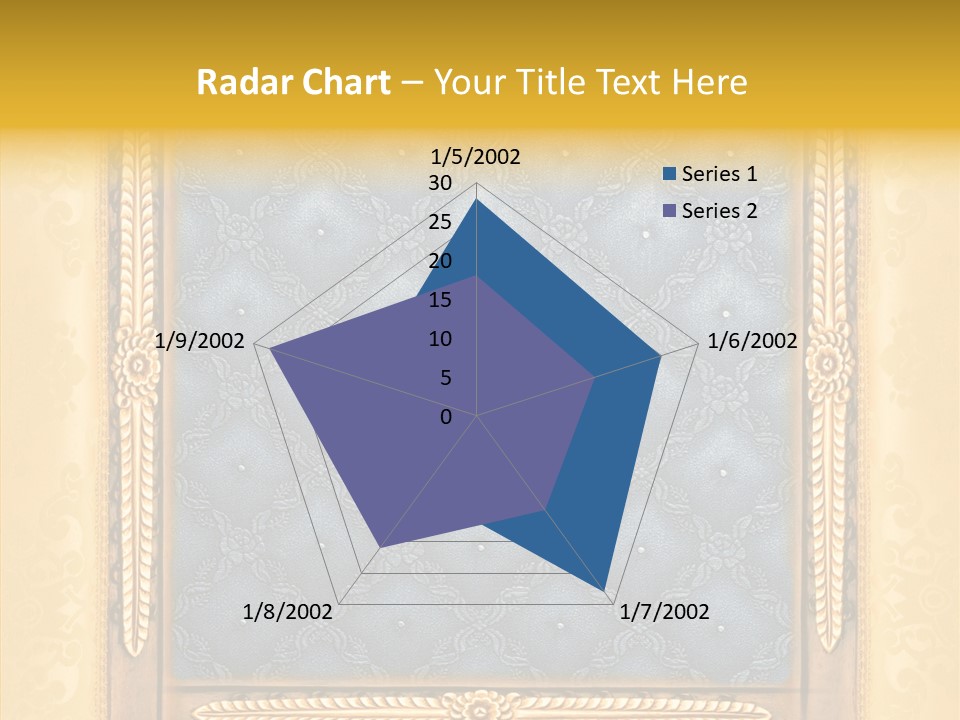 Border Textile Style PowerPoint Template