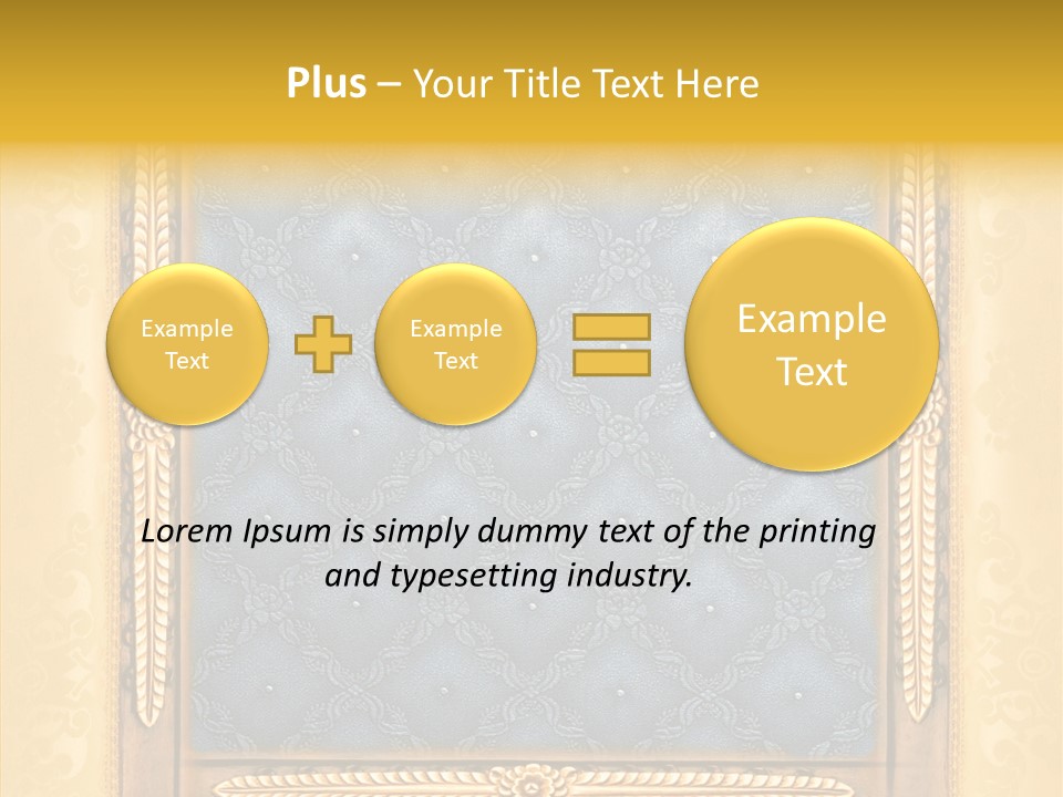Border Textile Style PowerPoint Template