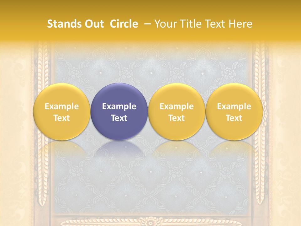 Border Textile Style PowerPoint Template