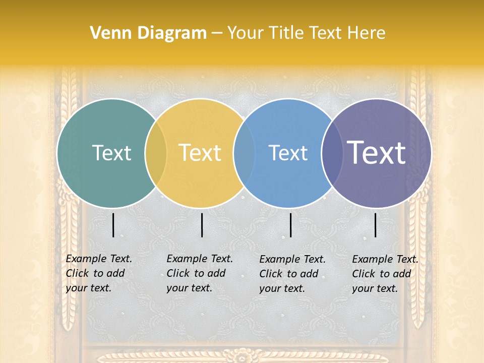 Border Textile Style PowerPoint Template