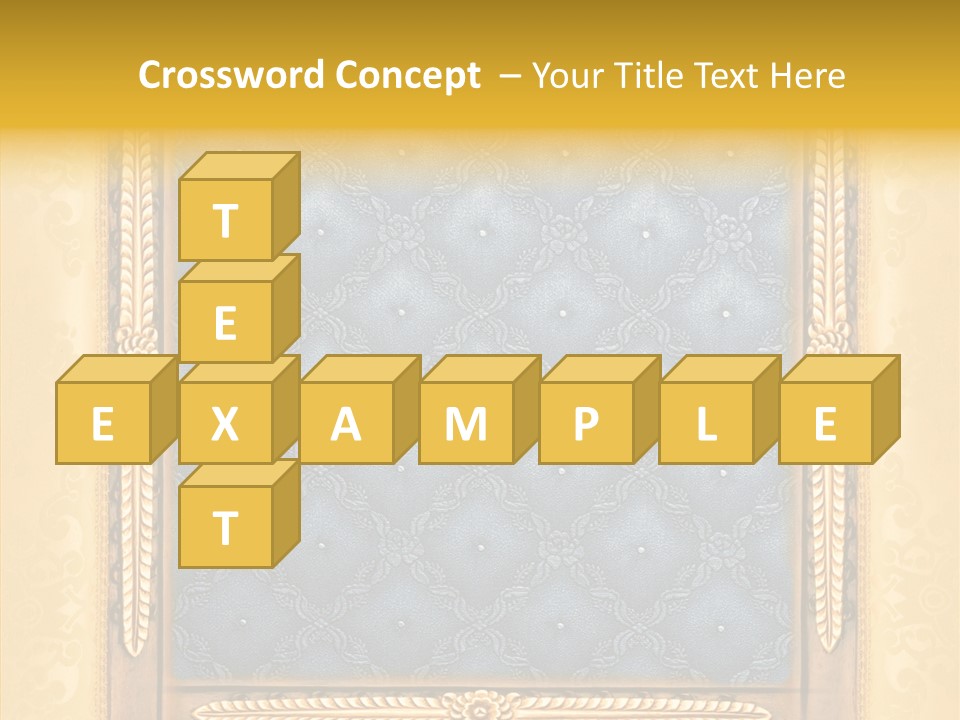 Border Textile Style PowerPoint Template