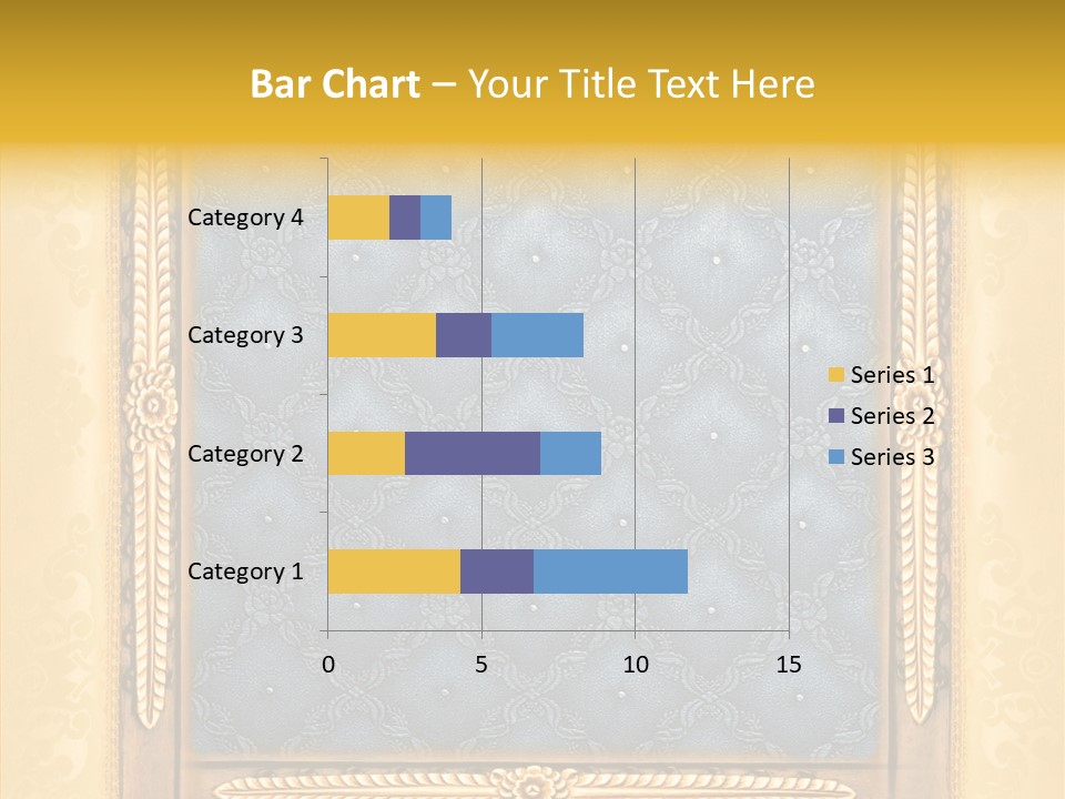 Border Textile Style PowerPoint Template