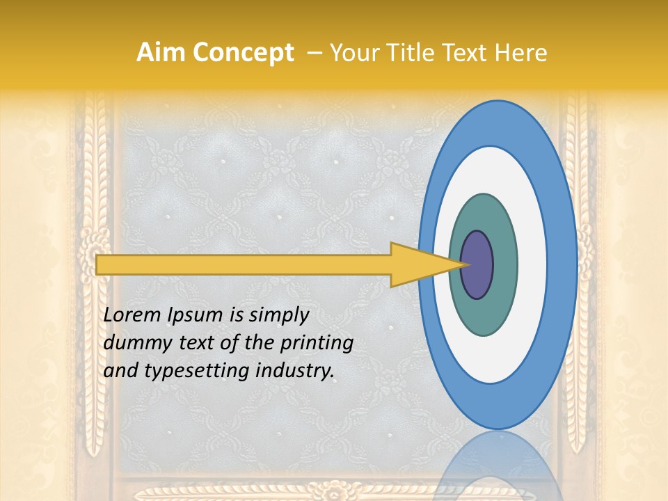 Border Textile Style PowerPoint Template