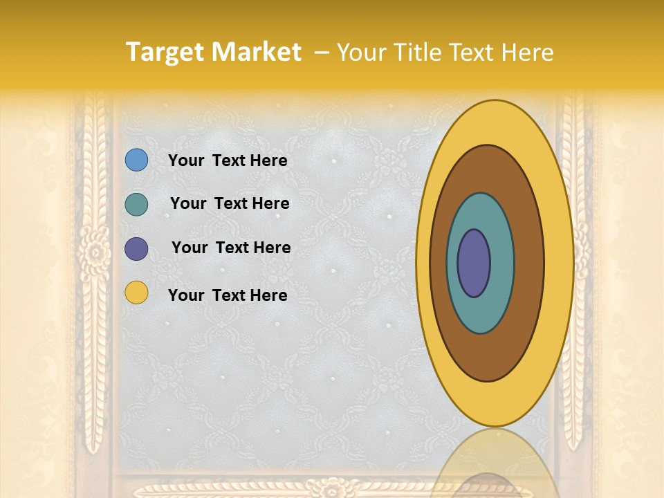 Border Textile Style PowerPoint Template