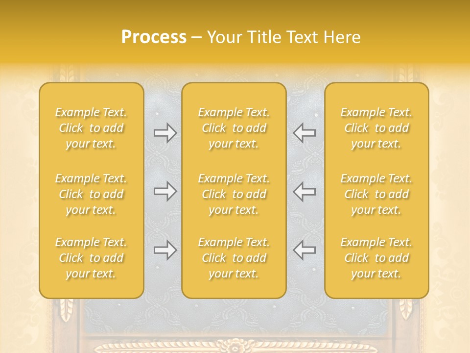 Border Textile Style PowerPoint Template