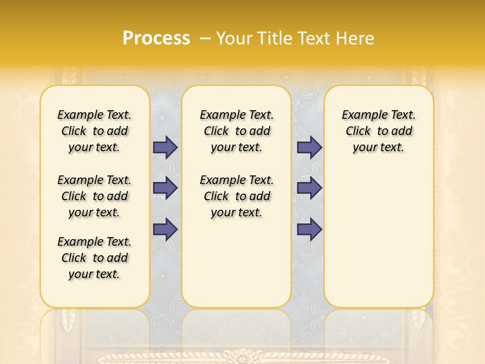 Border Textile Style PowerPoint Template