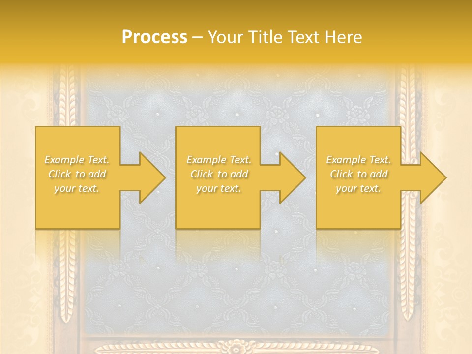 Border Textile Style PowerPoint Template