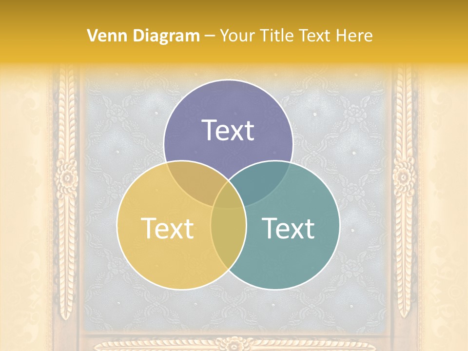 Border Textile Style PowerPoint Template