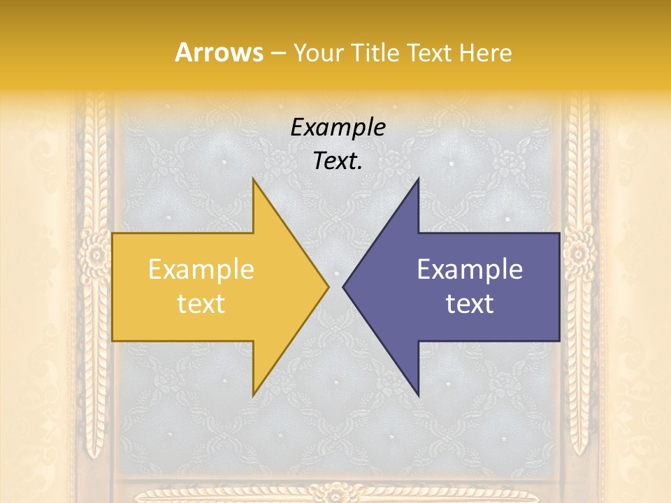 Border Textile Style PowerPoint Template