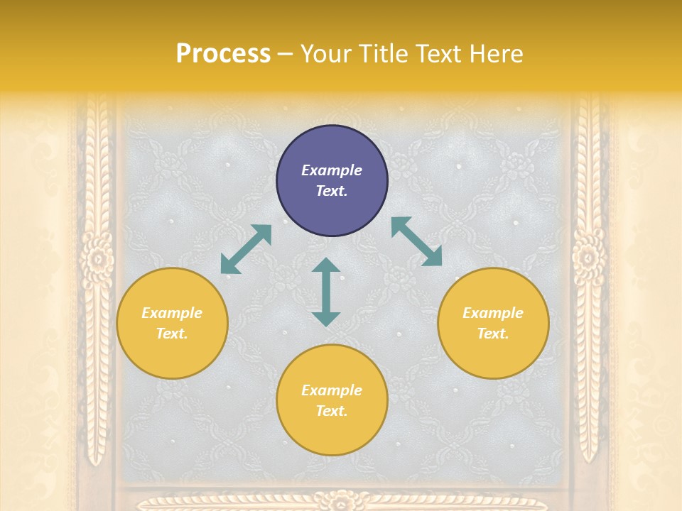 Border Textile Style PowerPoint Template