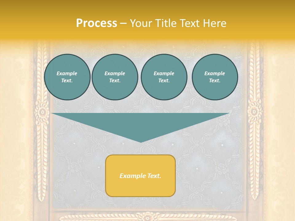 Border Textile Style PowerPoint Template