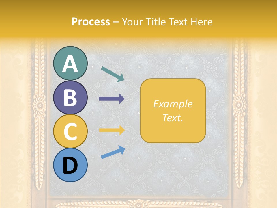 Border Textile Style PowerPoint Template
