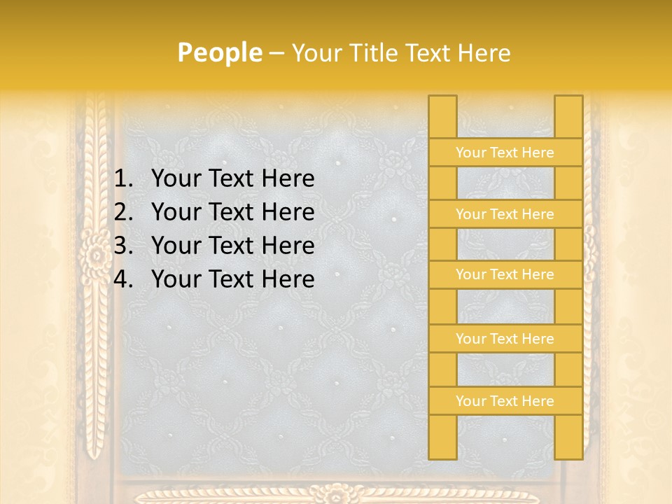 Border Textile Style PowerPoint Template