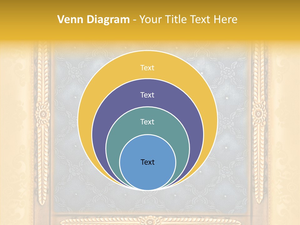 Border Textile Style PowerPoint Template