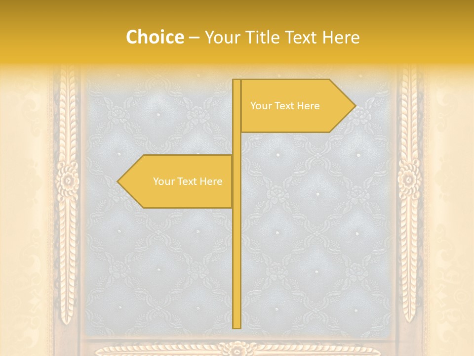 Border Textile Style PowerPoint Template
