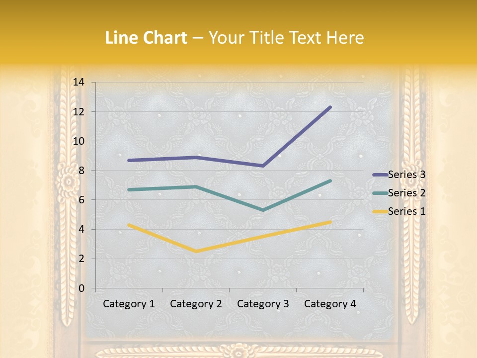 Border Textile Style PowerPoint Template