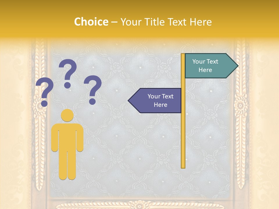 Border Textile Style PowerPoint Template