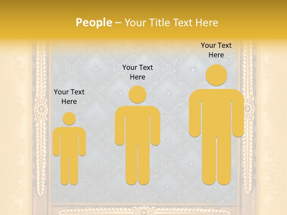 Border Textile Style PowerPoint Template