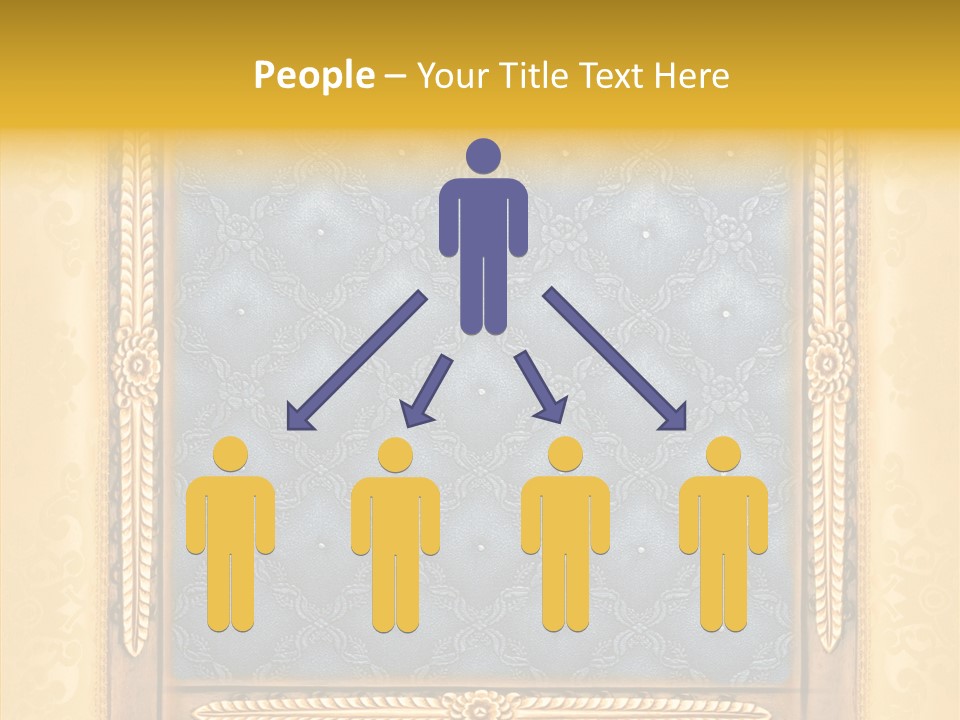 Border Textile Style PowerPoint Template