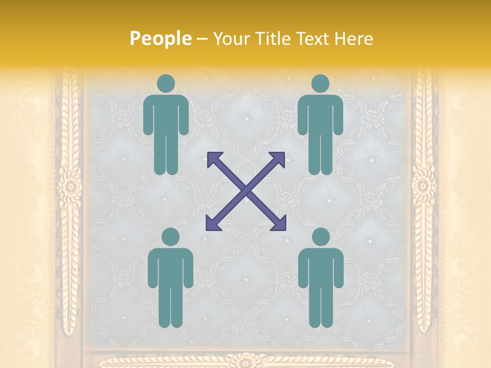 Border Textile Style PowerPoint Template