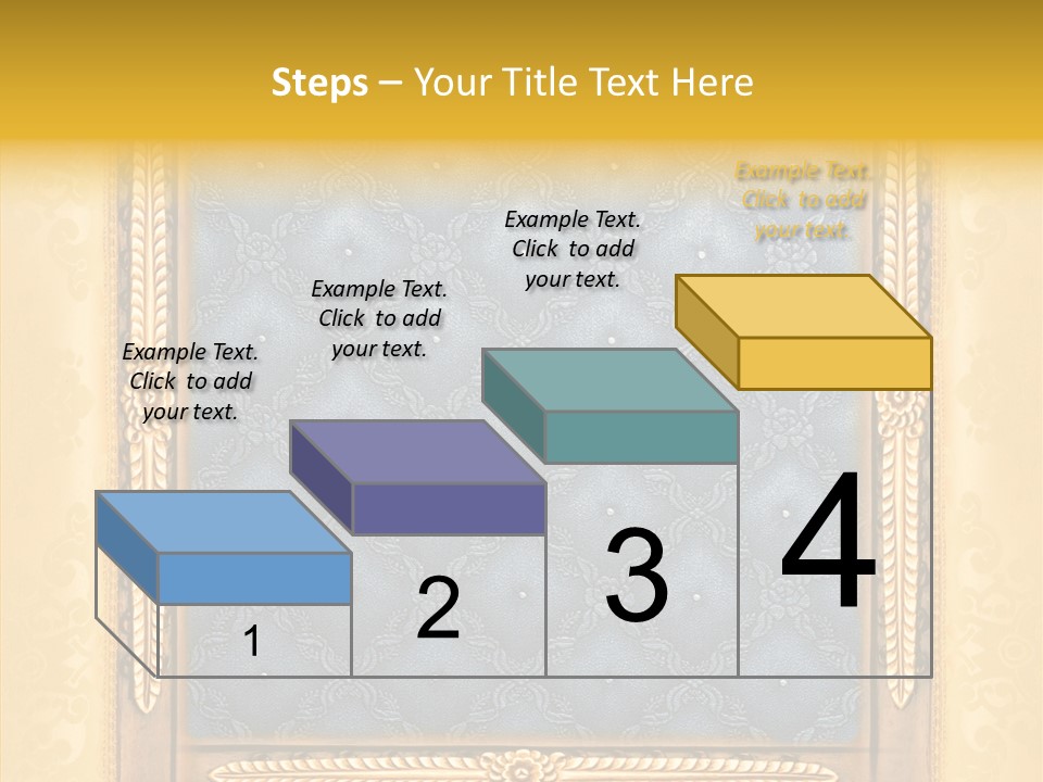 Border Textile Style PowerPoint Template