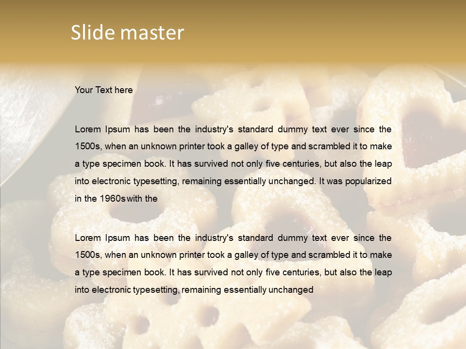 Holidays Heart Eat PowerPoint Template