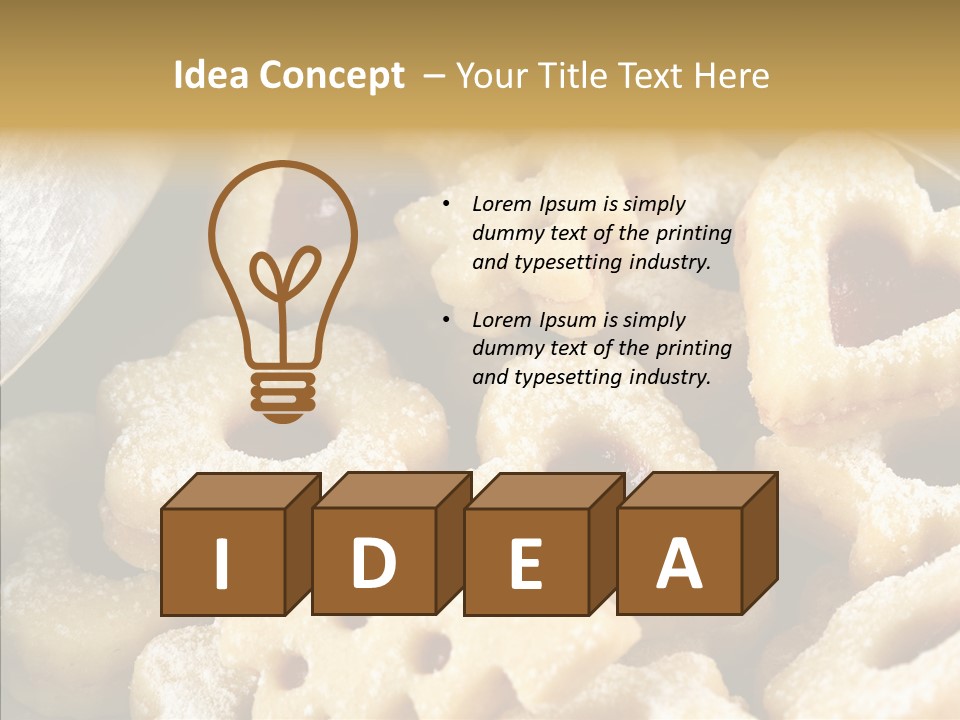 Holidays Heart Eat PowerPoint Template