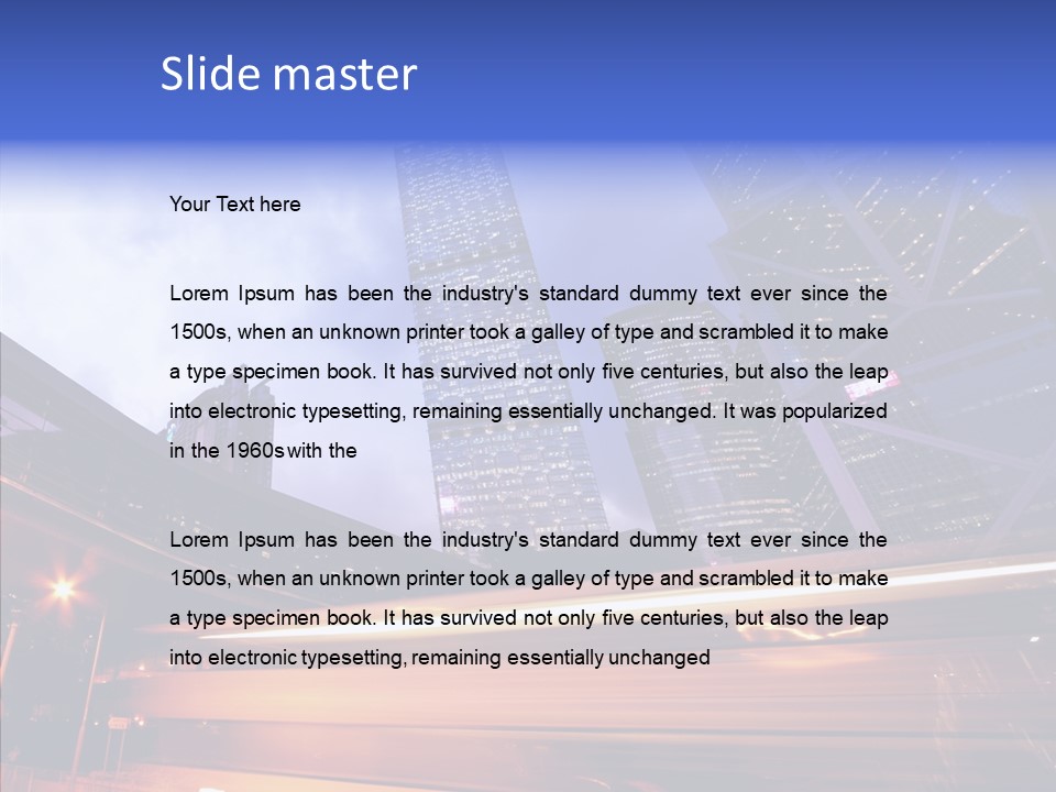 Time Trail Express PowerPoint Template