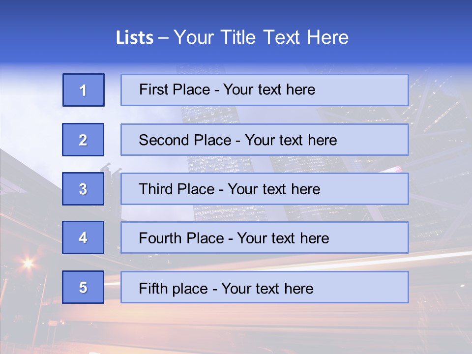 Time Trail Express PowerPoint Template