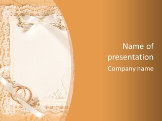 Old Gold Pattern PowerPoint Template