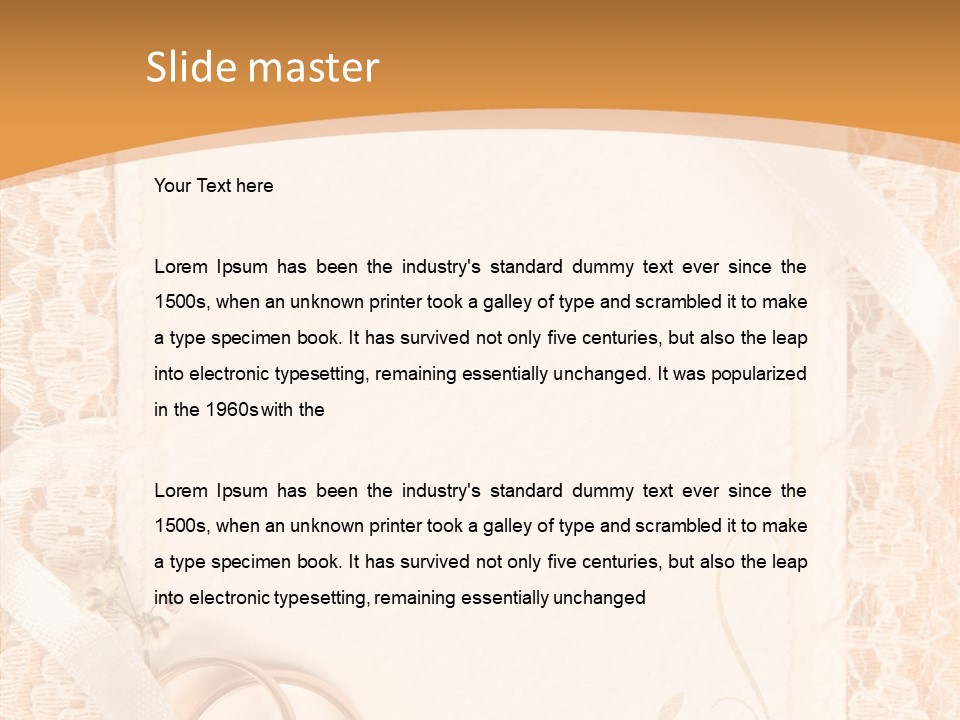 Old Gold Pattern PowerPoint Template