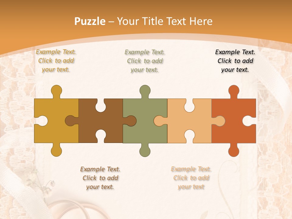 Old Gold Pattern PowerPoint Template