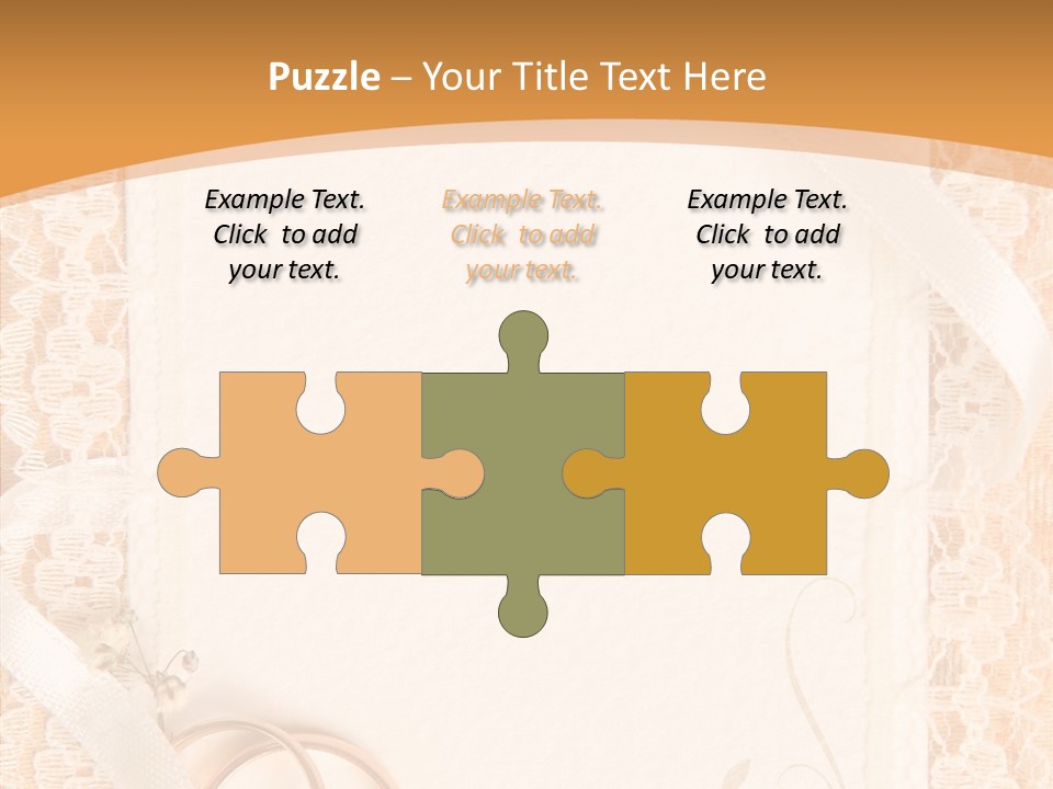 Old Gold Pattern PowerPoint Template