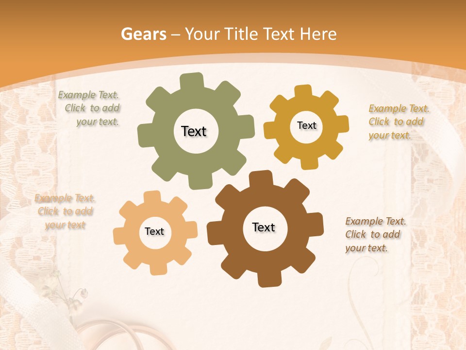 Old Gold Pattern PowerPoint Template