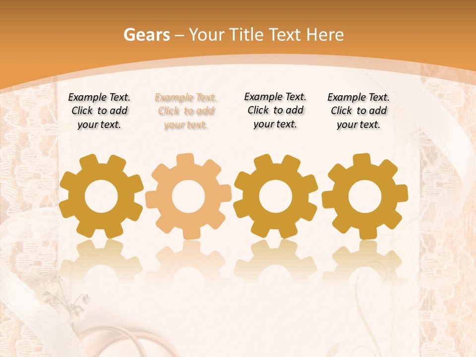 Old Gold Pattern PowerPoint Template