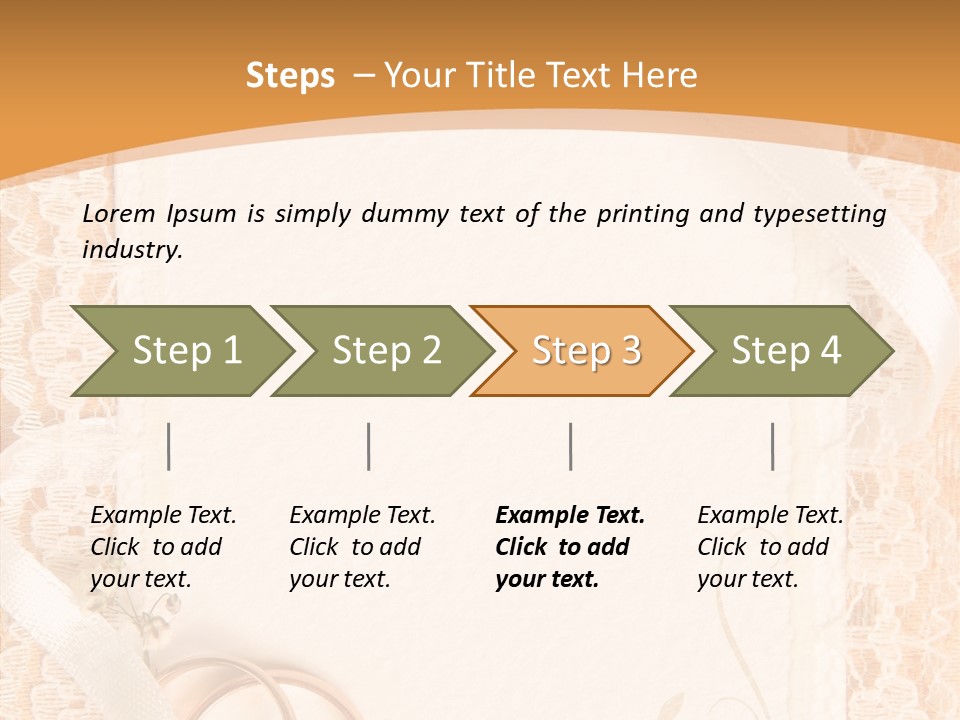 Old Gold Pattern PowerPoint Template