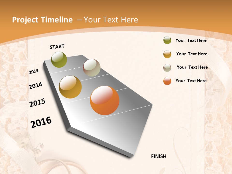 Old Gold Pattern PowerPoint Template