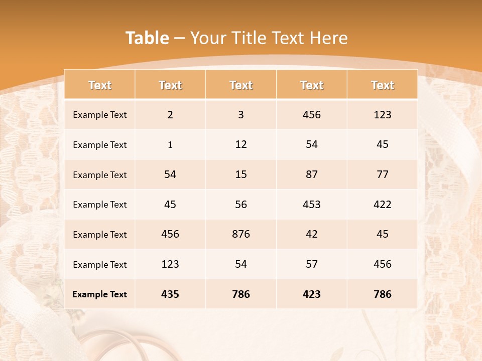 Old Gold Pattern PowerPoint Template