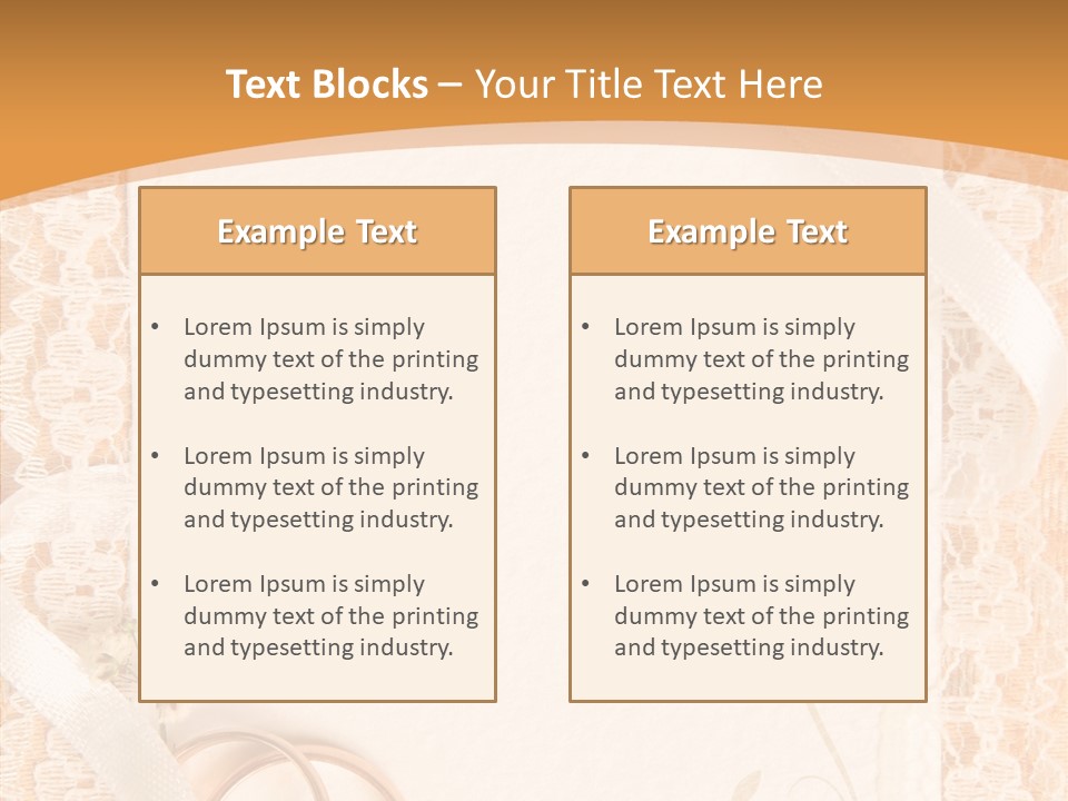 Old Gold Pattern PowerPoint Template