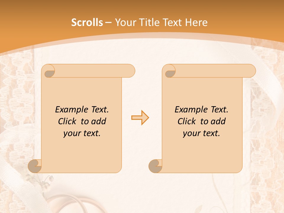 Old Gold Pattern PowerPoint Template